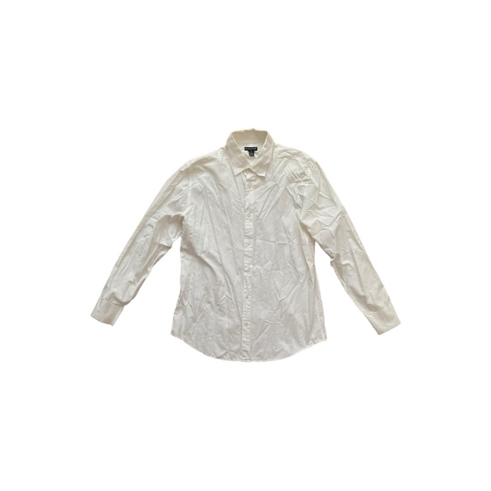 Club Monaco Cotton Diamond Embroidered Dress Shirt